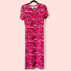 Time Together Pink Vintage Y2K 2000 Millennium Dress